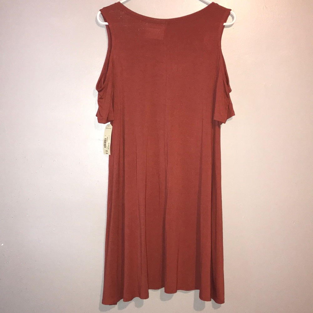 Arizona jeans pink  cold shoulder midi dress - Picture 3 of 7